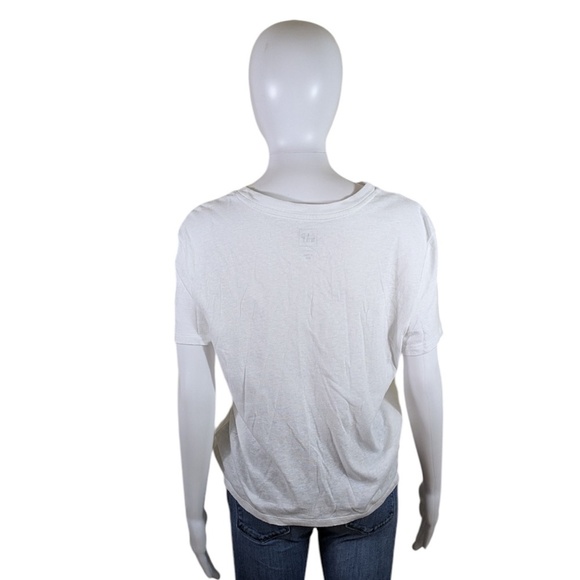Gap White Shrunken T Shirt Size M Tall - Picture 2 of 4